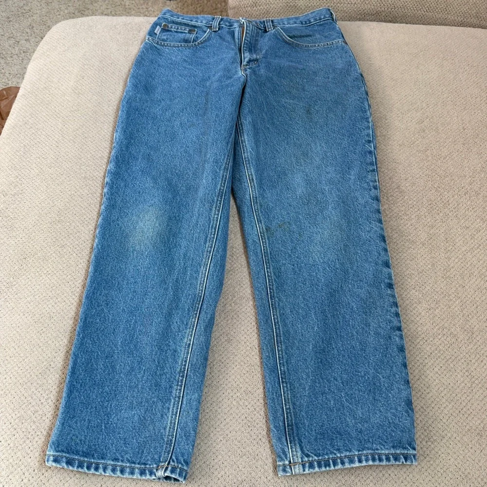 Vintage 1990s Carhartt B17 DST Relaxed Fit Tapered Leg Jeans Blue 34x28